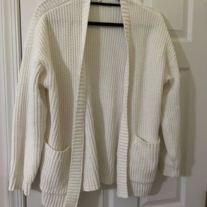 White hollister cardigan